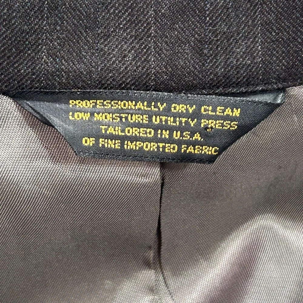 VINTAGE‎ Johnny Carson Blazer Mens 42 Pinstripe Wool Sport Coat Classic USA 90s